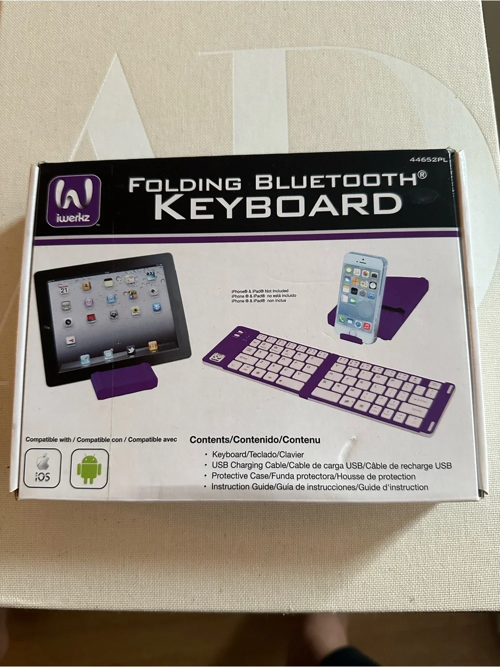 Folding Bluetooth Keyboard - Purple